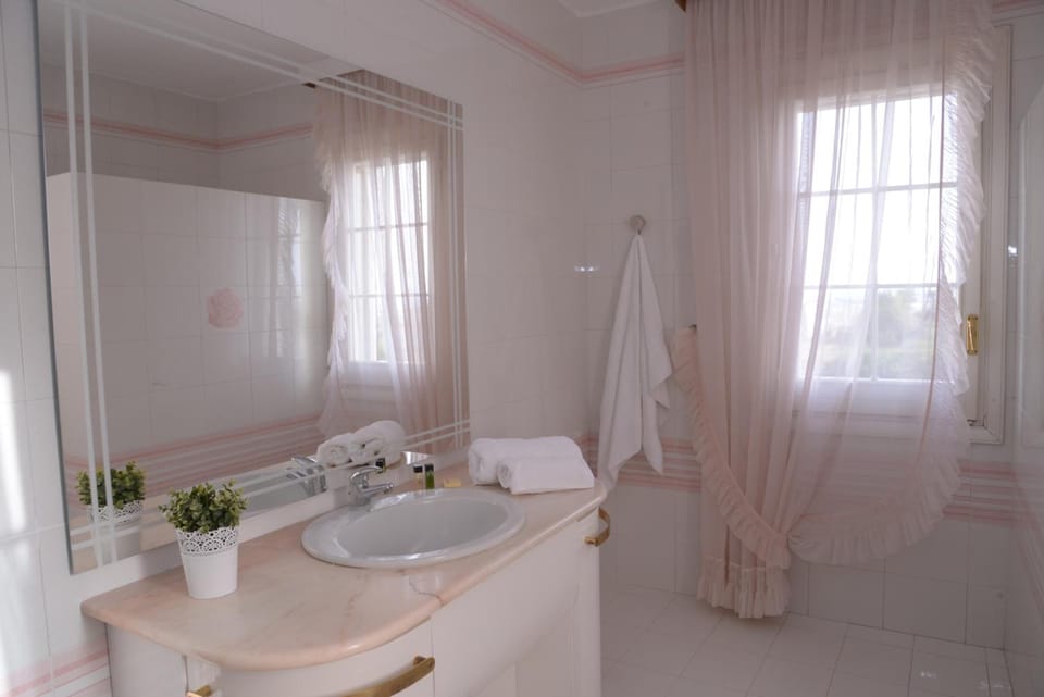 Free toiletries, hair dryer, bidet, towels