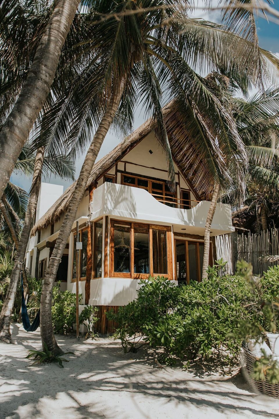Casa Bonita is located at the front of the top-rated Mahayana Tulum property