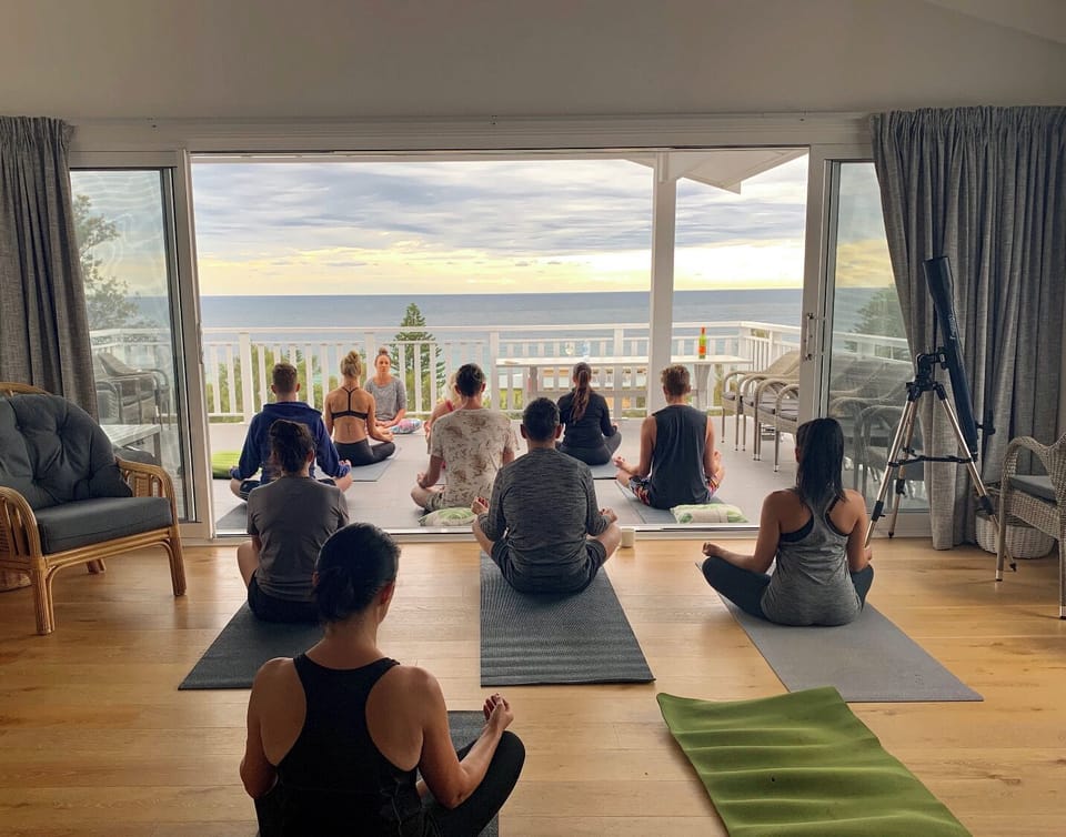 Yoga by the sea - watch the sun rise as you contemplate life - or the day ahead!