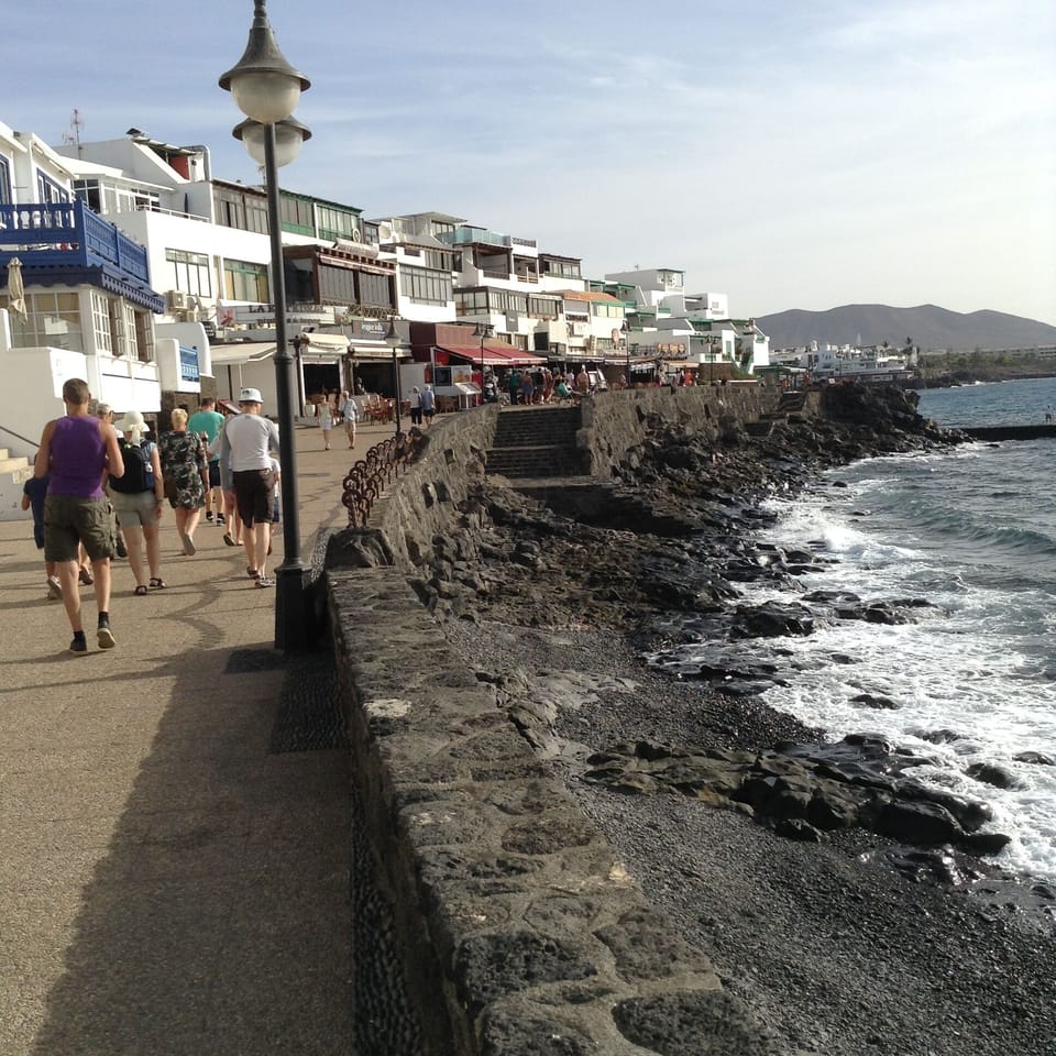 The promenade at Playa Blanca town centre