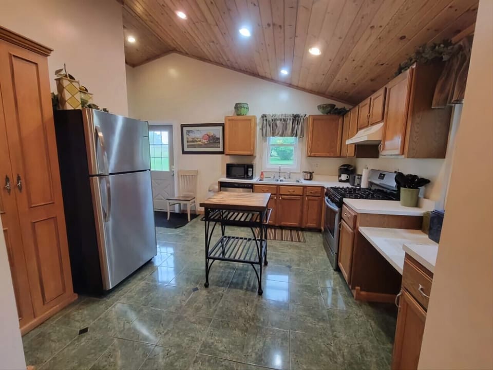 Large fully equipped kitchen