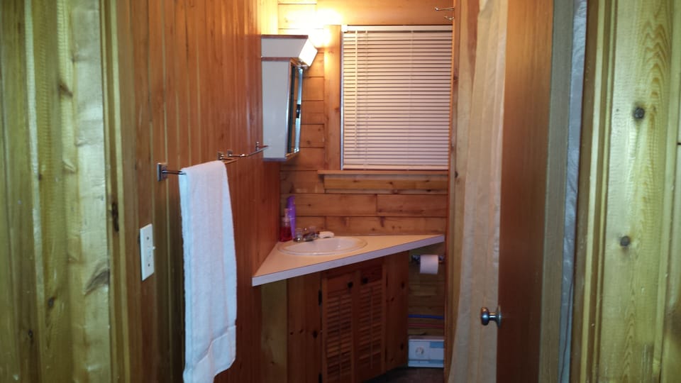 Chalet Cabin Bathroom - Hot Shower
