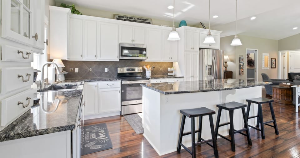 Gorgeous kitchen complete with everything you will need…including spices!