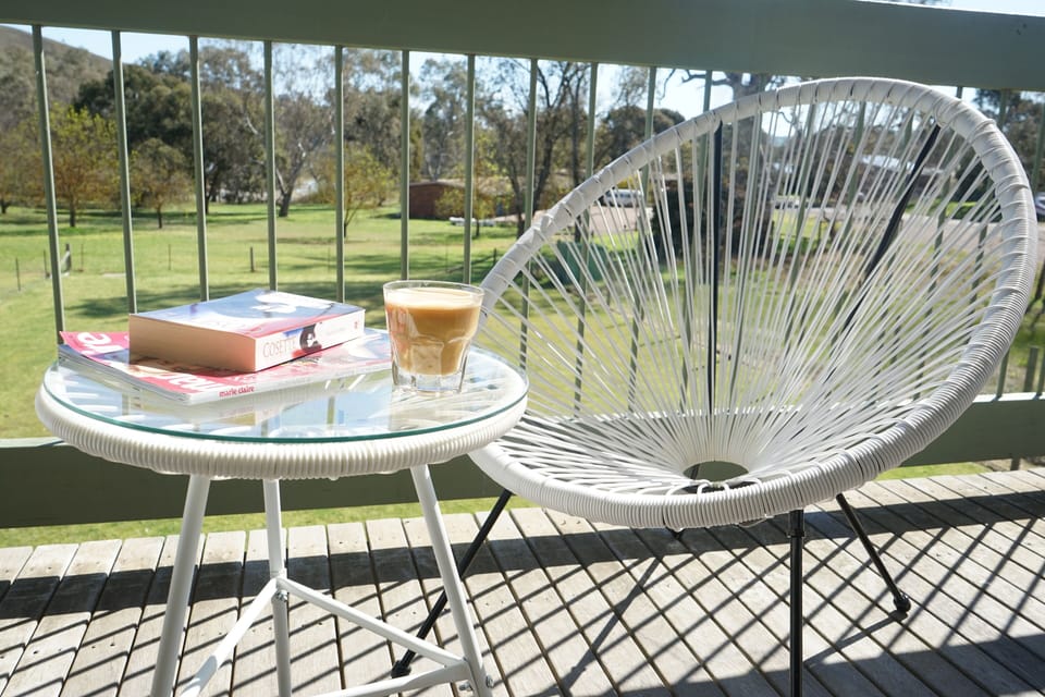 What better way to spend your morning - coffee and nature.