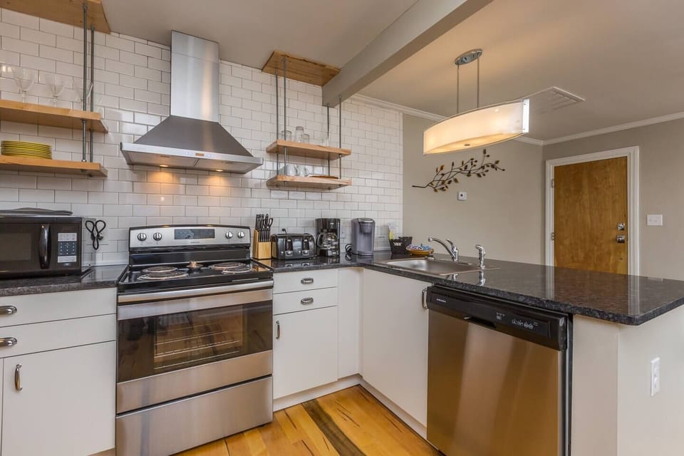 Fully stocked kitchen with all the appliances you will need for cooking!