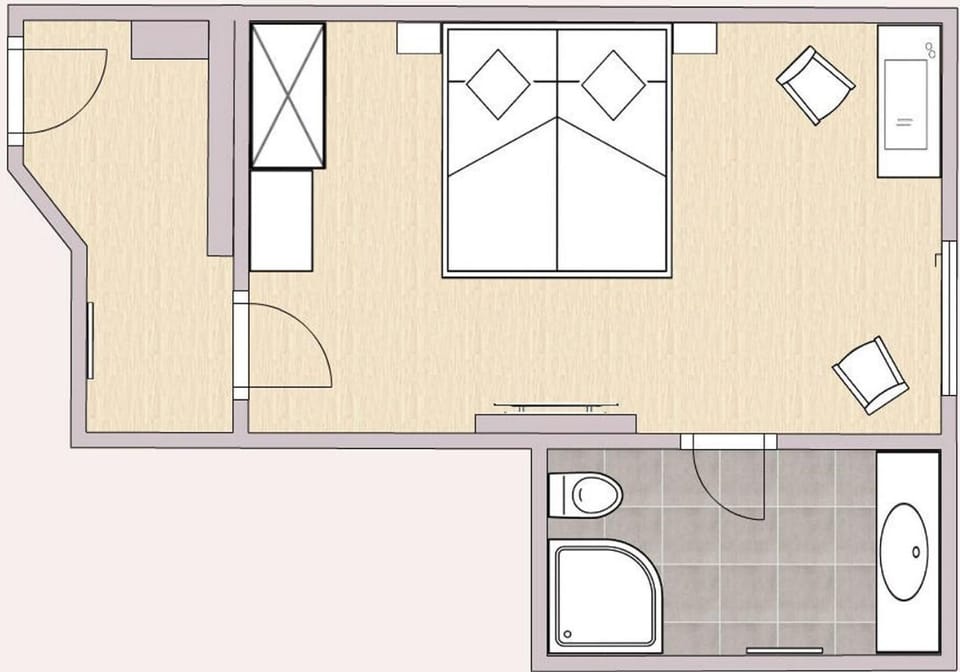 Superior Double Room | Floor plan