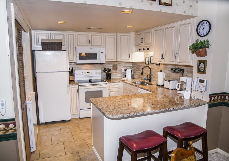 Kitchen with golf theme decor
