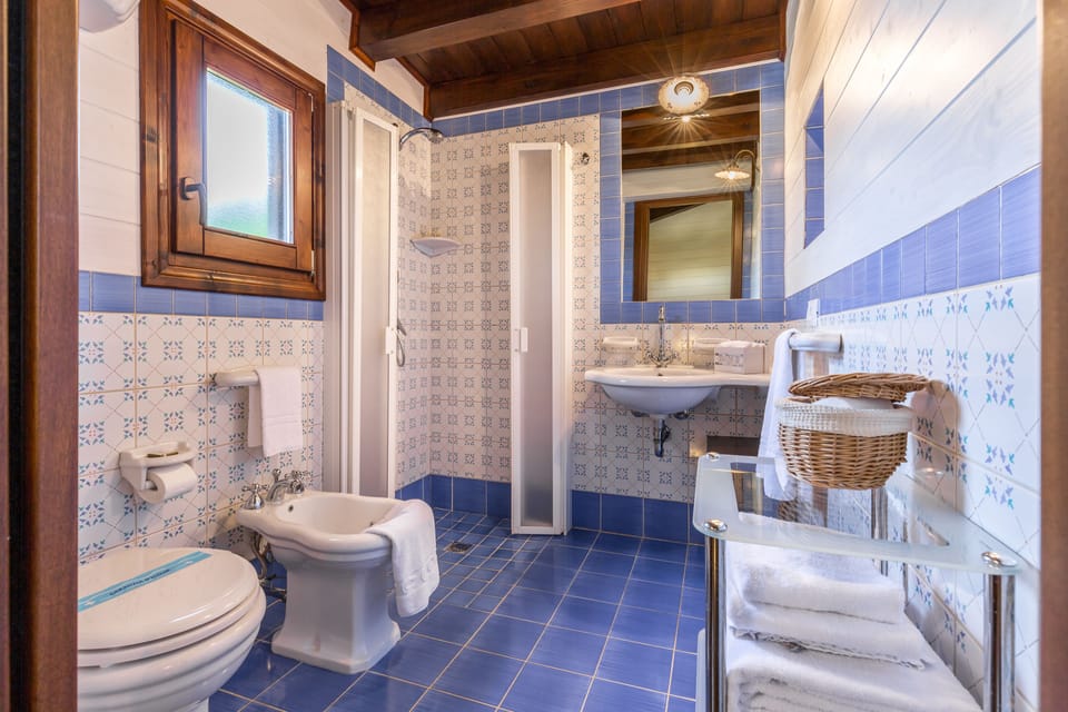 Superior Double Room | Bathroom | Shower, free toiletries, hair dryer, bidet