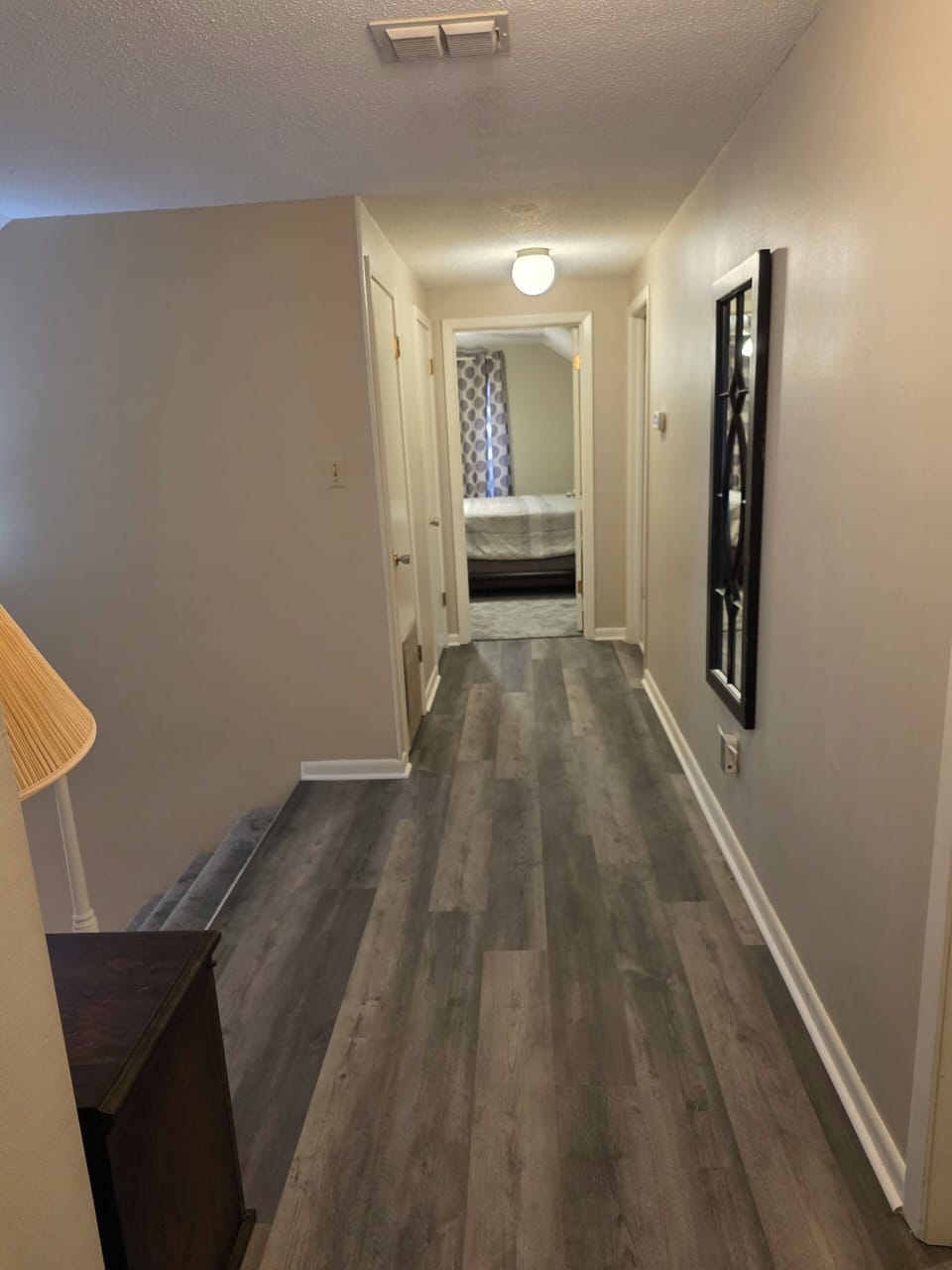 Upper Level Hallway to Bedroom and Bathroom.
