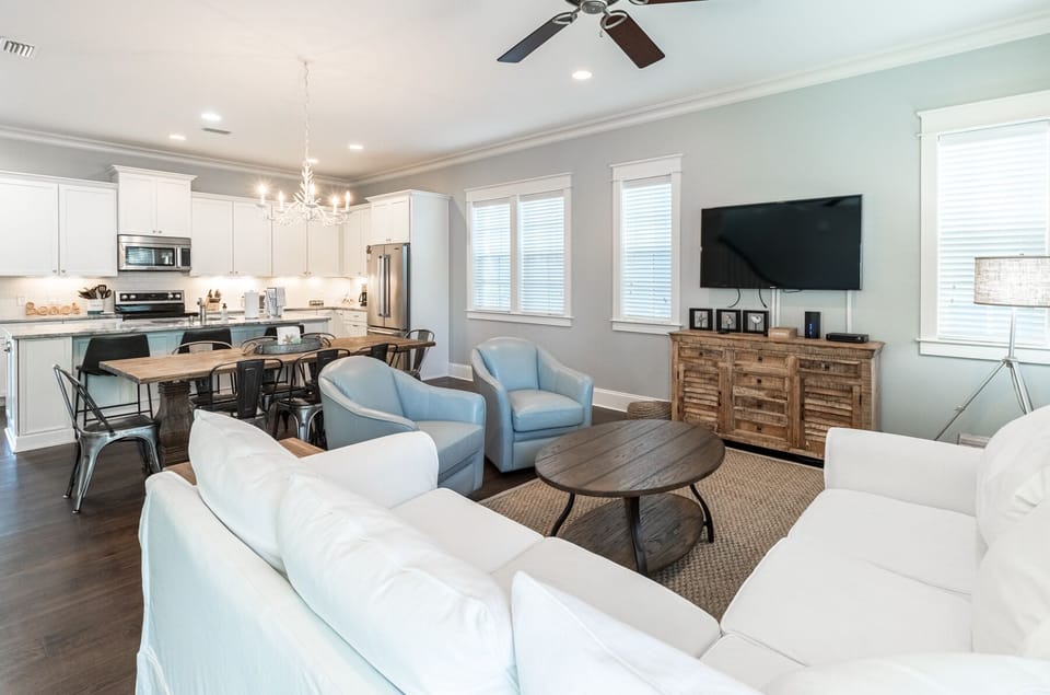 Open-concept living space