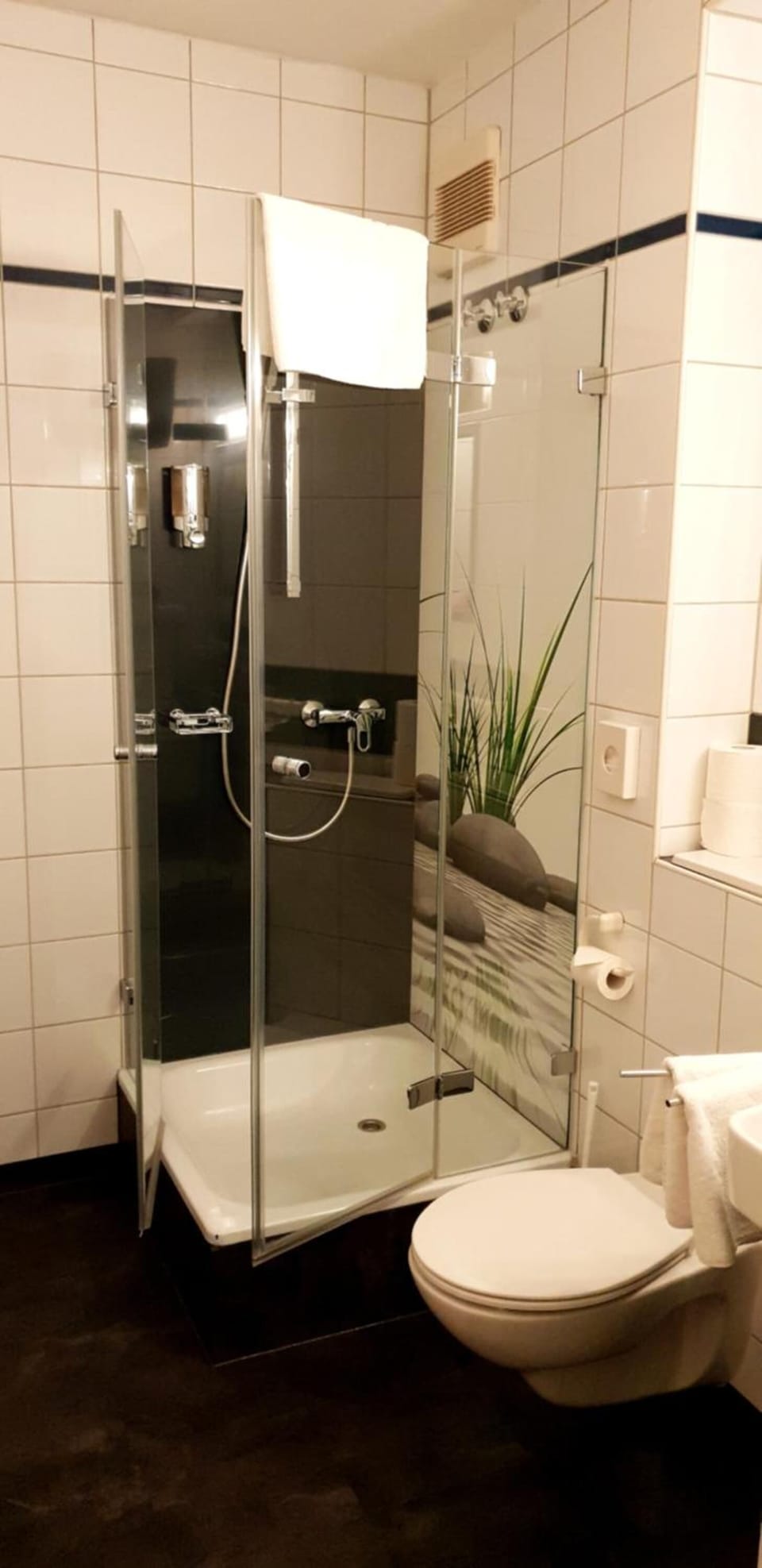 Shower, towels