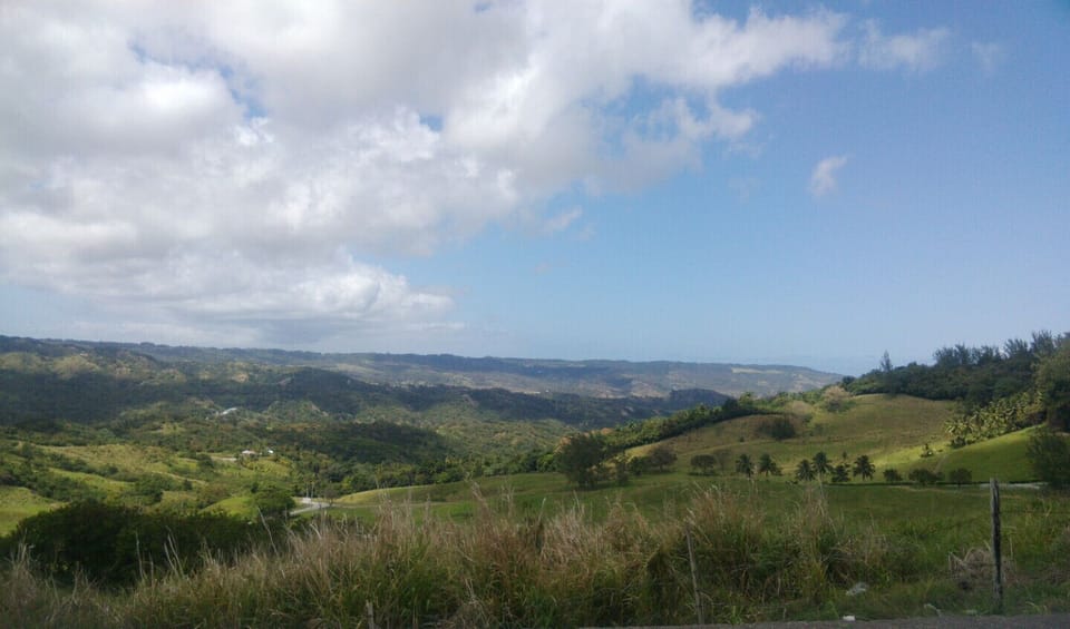Beautiful nearby views of the Scotland District of Barbados