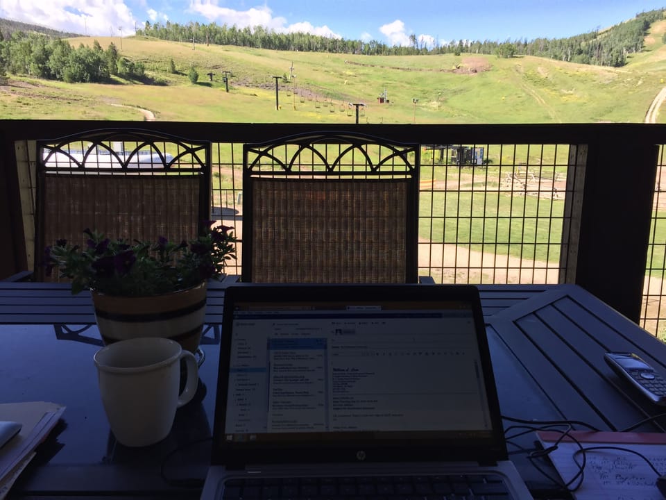 Our Balcony--Perfect Work Space