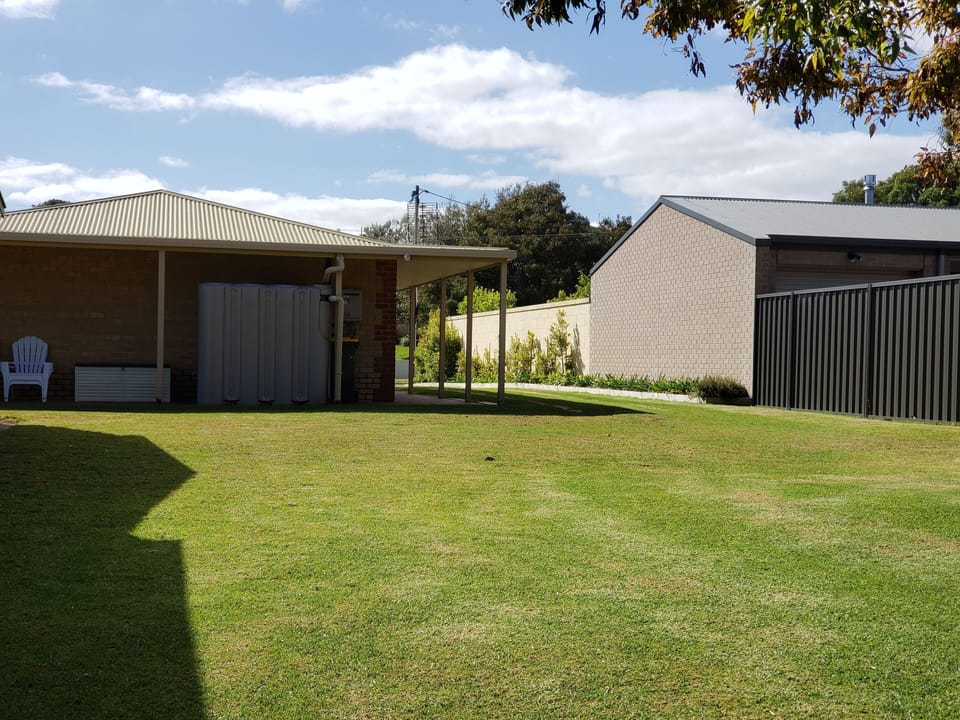 Large rear yard