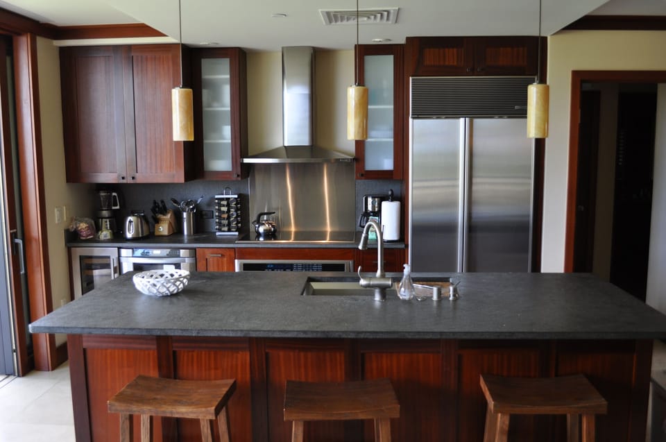 Gourmet kitchen with subzero and wolf appliances. Comes with everything you need