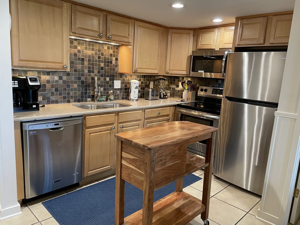 Open kitchen with new appliances
