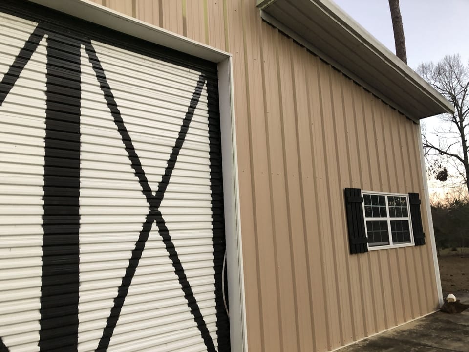 Front of barn 