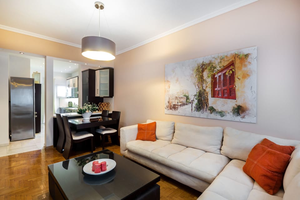 Apartment, 2 Bedrooms | Living area | Flat-screen TV, DVD player