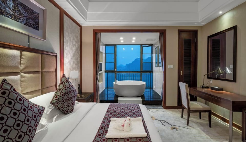 Executive Suite, 2 Bedrooms | Premium bedding, in-room safe, desk, laptop workspace