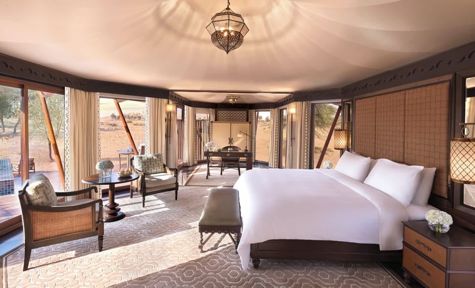 Al Sarab Desert View Pool, Villa, 1 King, Sofa bed, Private pool | Egyptian cotton sheets, premium bedding, down comforters, minibar