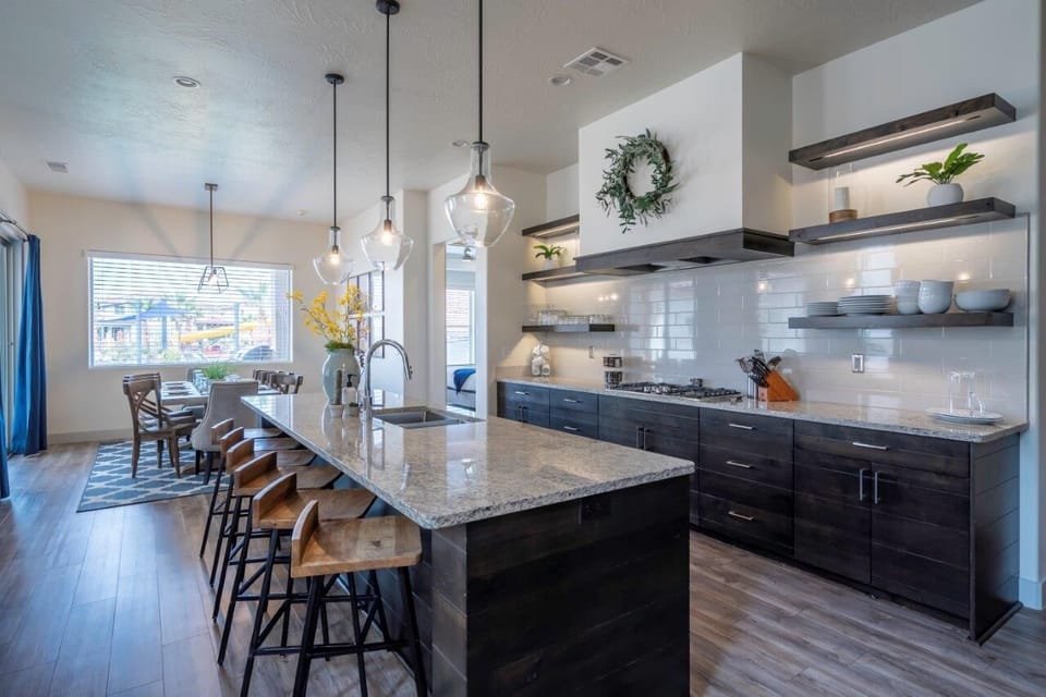 Incredible kitchen with large island seating up to 6 people