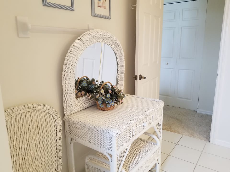 In Master Bathroom 