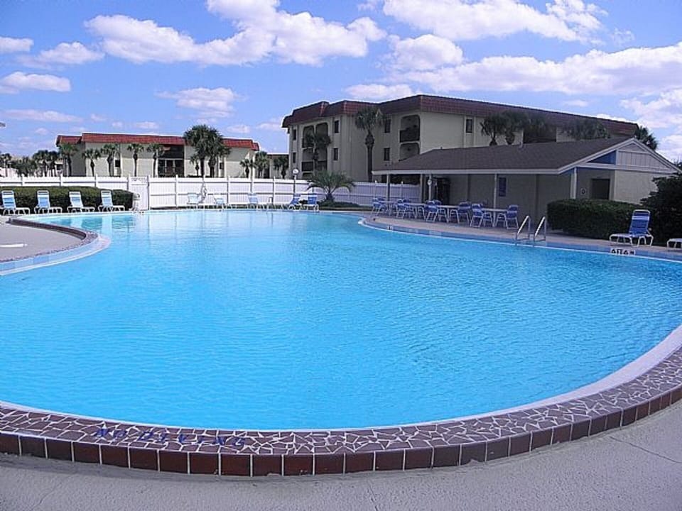 Our building is located directly across from the main pool.