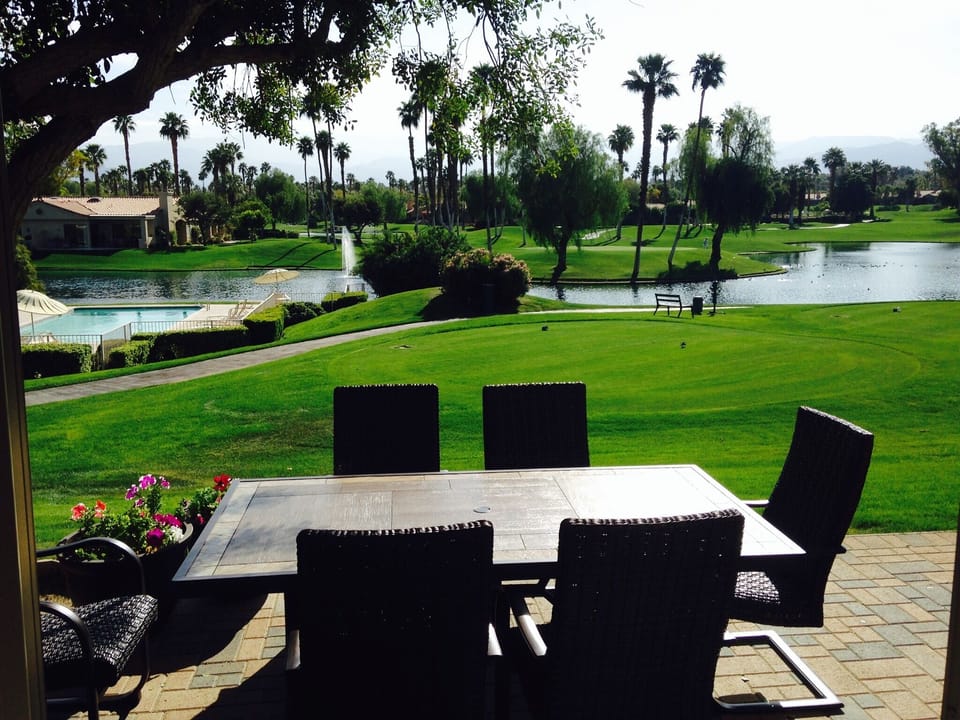 Patio dining table