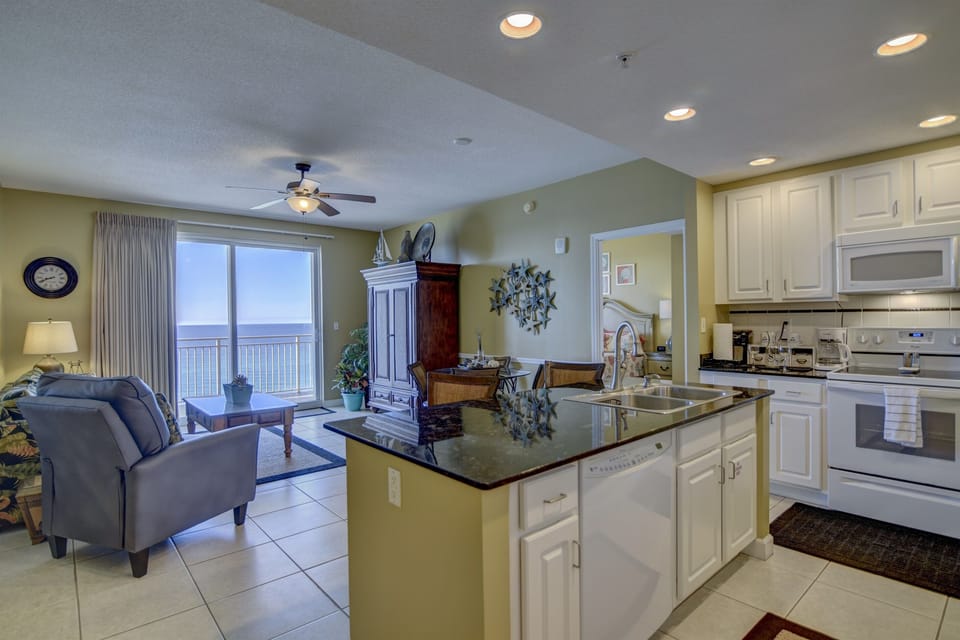 Views from all areas within condo