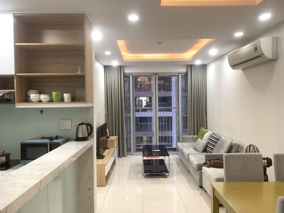 Premium Apartment, 2 Bedrooms, Smoking, Garden View | Living area | TV