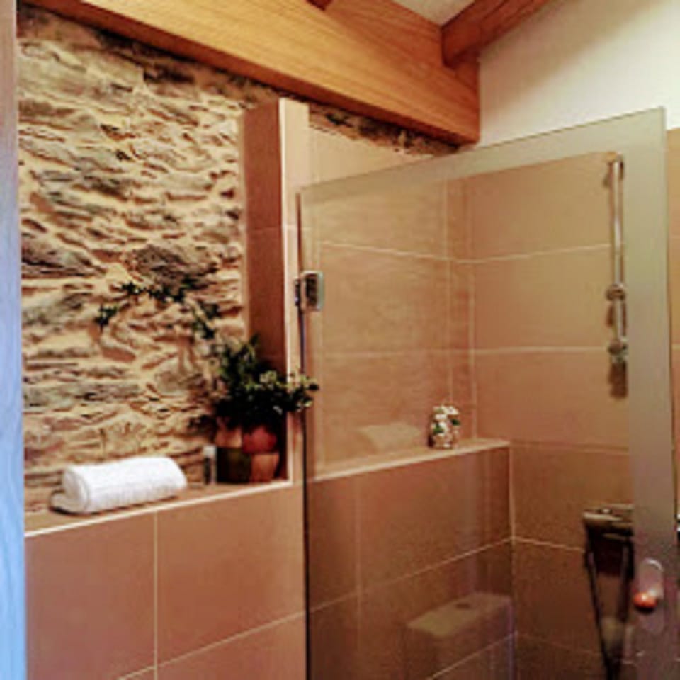Quadruple Room, 2 Bedrooms | Bathroom | Shower, free toiletries, hair dryer, towels