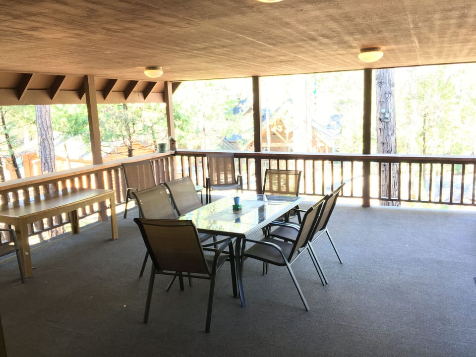 You will spend many hours relaxing on the massive deck on second floor