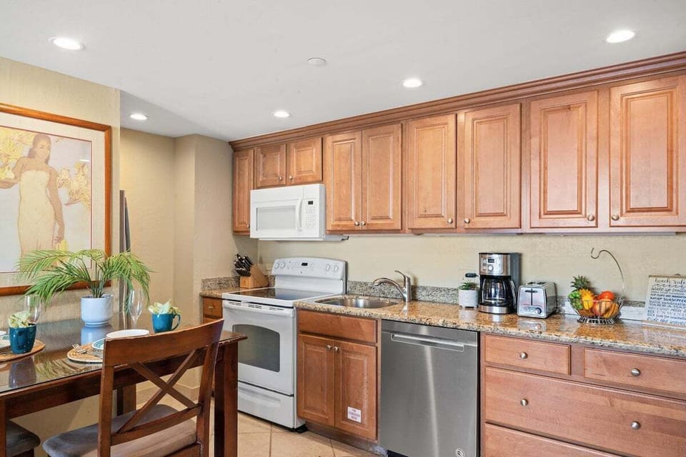 Enjoy cooking at your fully equipped kitchen
