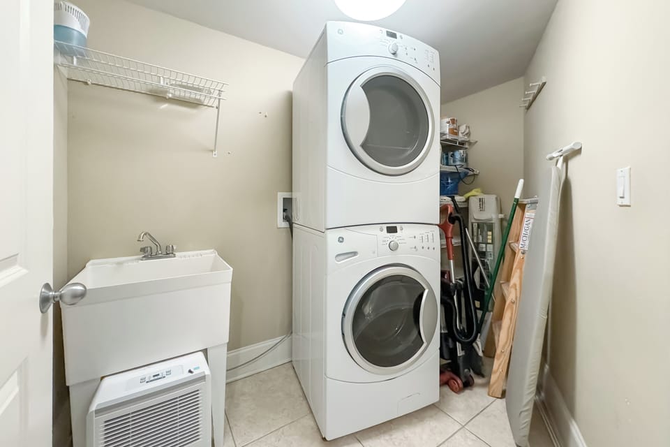 Washer and dryer in unit
