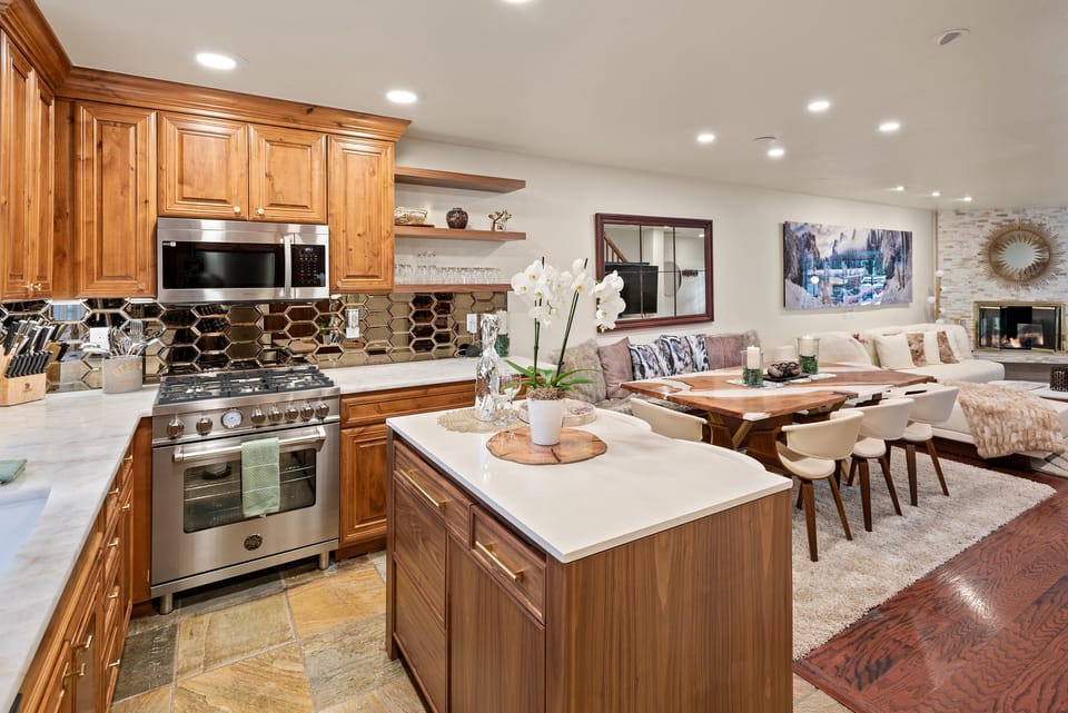Gorgeous kitchen with Bertazzoni Italian appliances