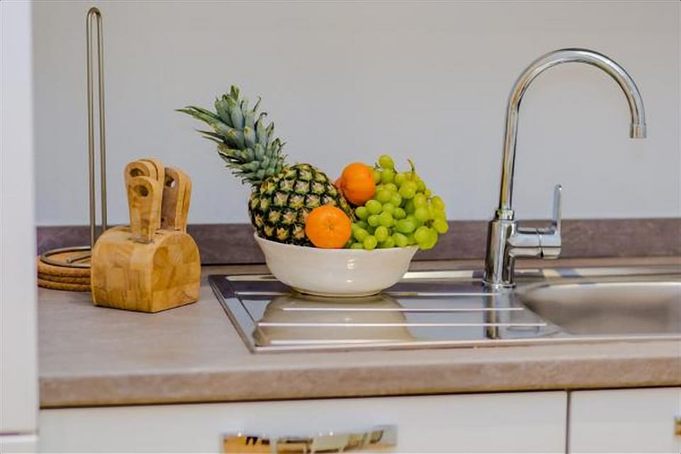 Apartment, 1 Bedroom | Private kitchen | Fridge, stovetop, dishwasher, coffee/tea maker