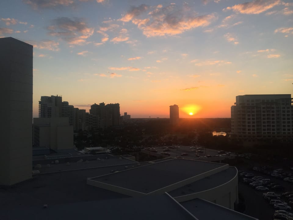 Watch sunset from your own balcony