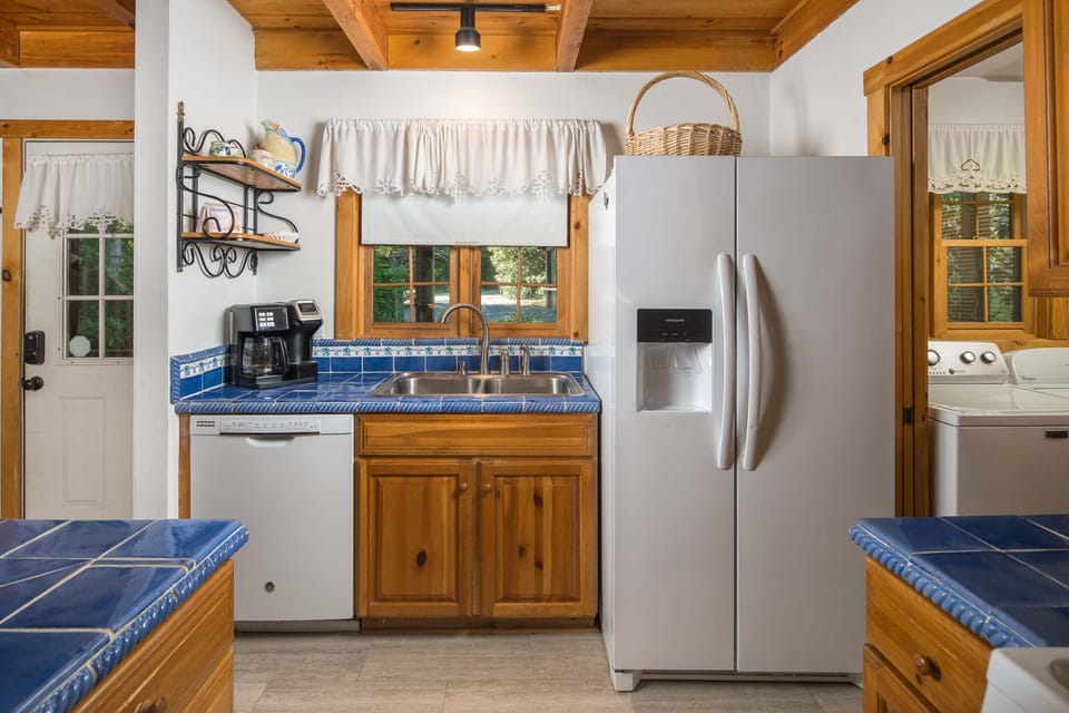 The kitchen is equipped with everything you need to prepare meals during your stay