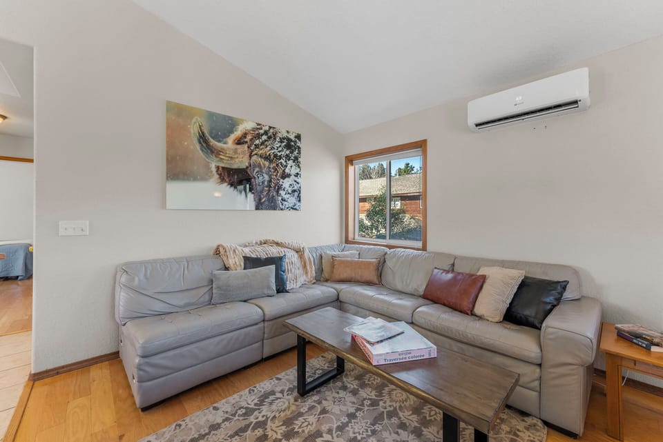 Spacious living area made for relaxing and reconnecting.
