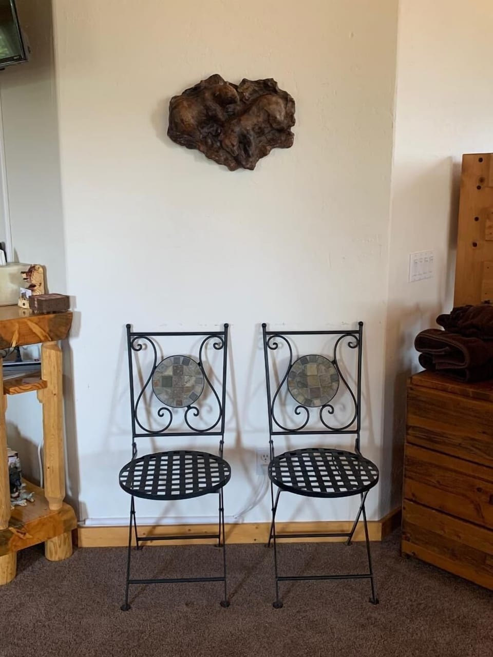 Seating in loft. 
