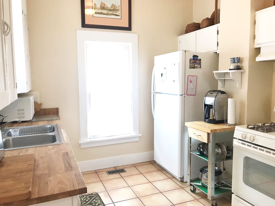 Newly Remodeled Kitchen with butcher block countertops
