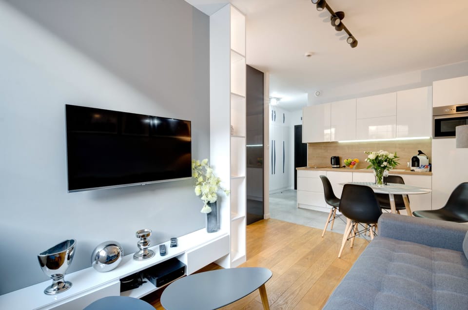 Comfort Apartment | Living area | 32-inch flat-screen TV with cable channels, TV
