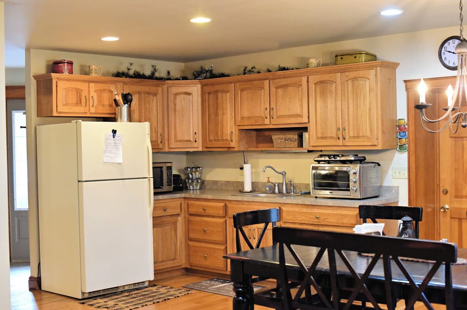 Open kitchen area