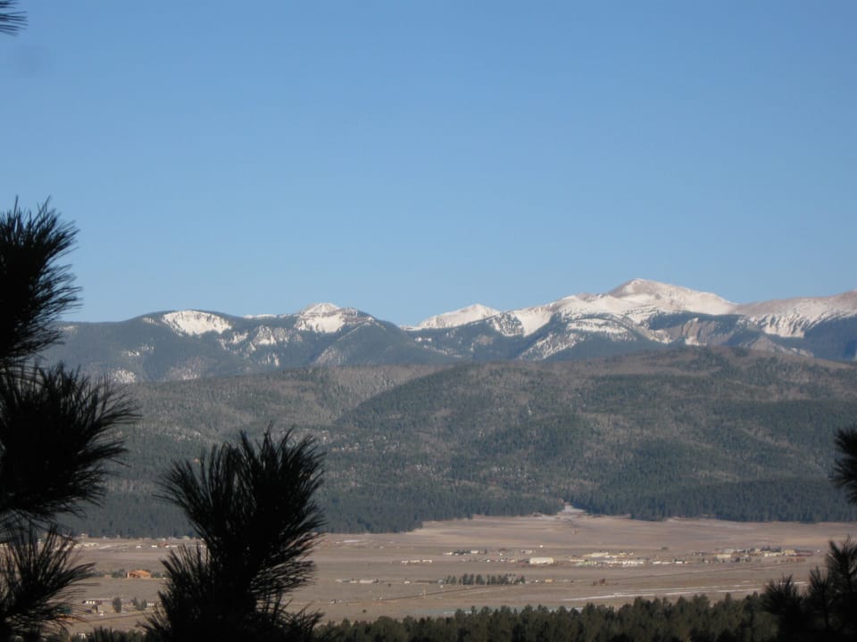 Mount Wheeler,  between Angel Fire and Taos. View  from patio deck of H3 condo.