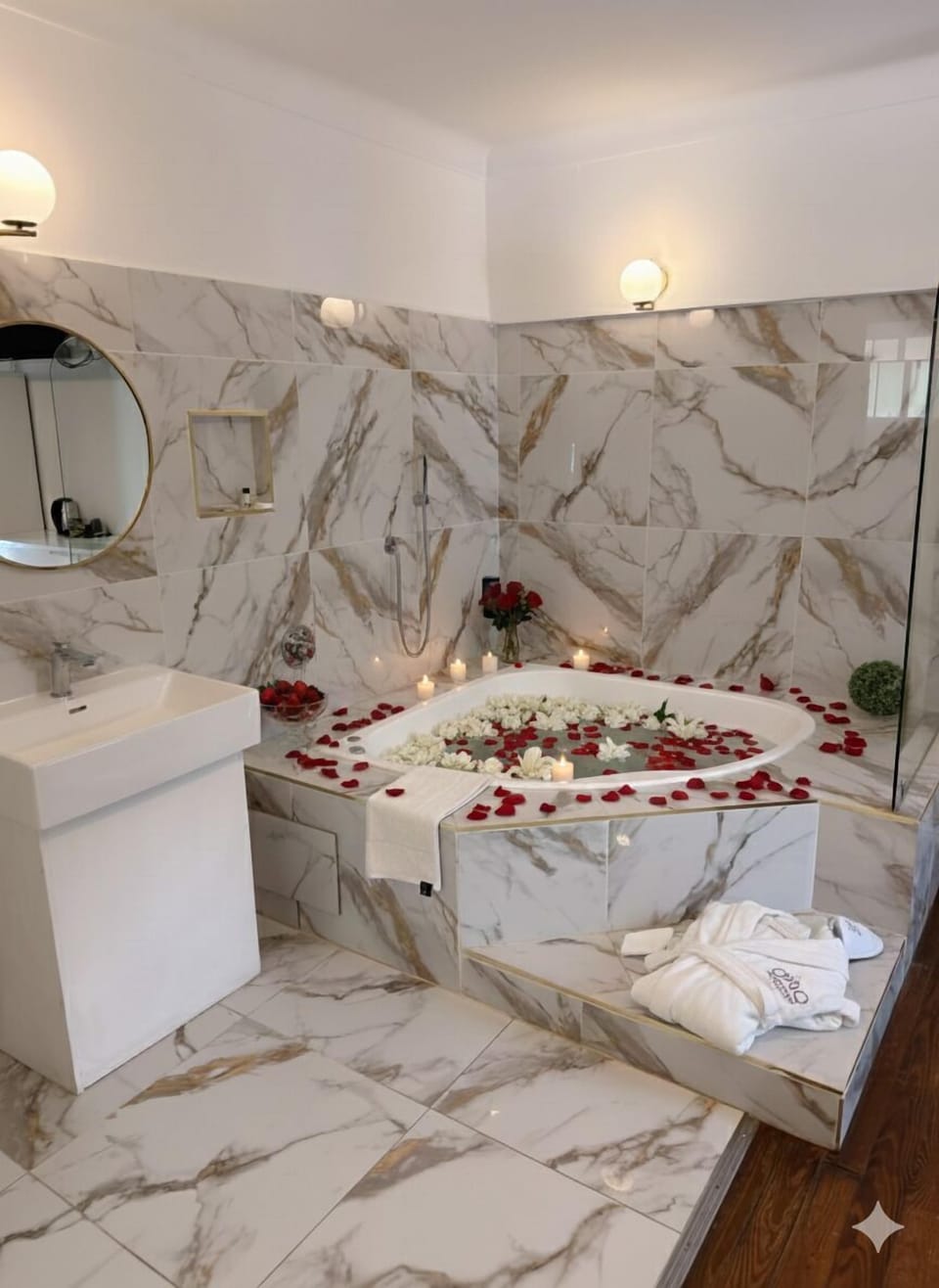 Honeymoon Suite | Bathroom | Free toiletries, towels, soap, shampoo
