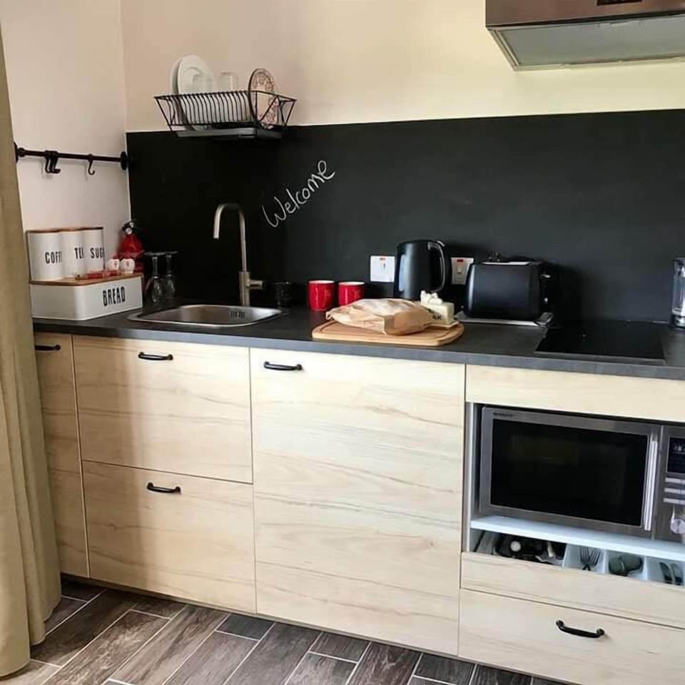 Double Room (Dun-Wandering ) | Private kitchen | Fridge, microwave, oven, stovetop