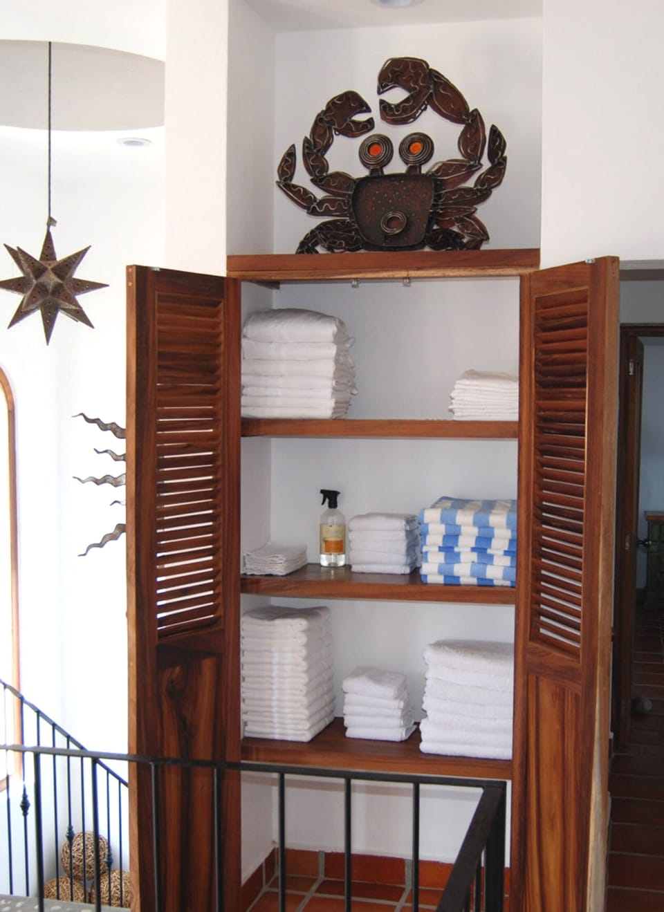 casa serena hallway linen closet