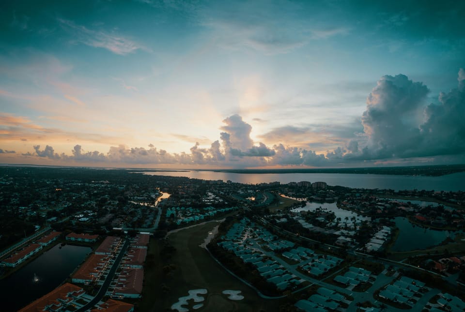 Sunset over the Fort Meyers coast.