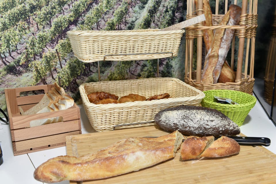 Curb your appetite by eating breakfast on-site for an additional fee.