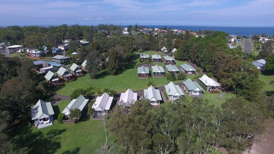 BIRD'S EYE VIEW OF THE COMPLEX